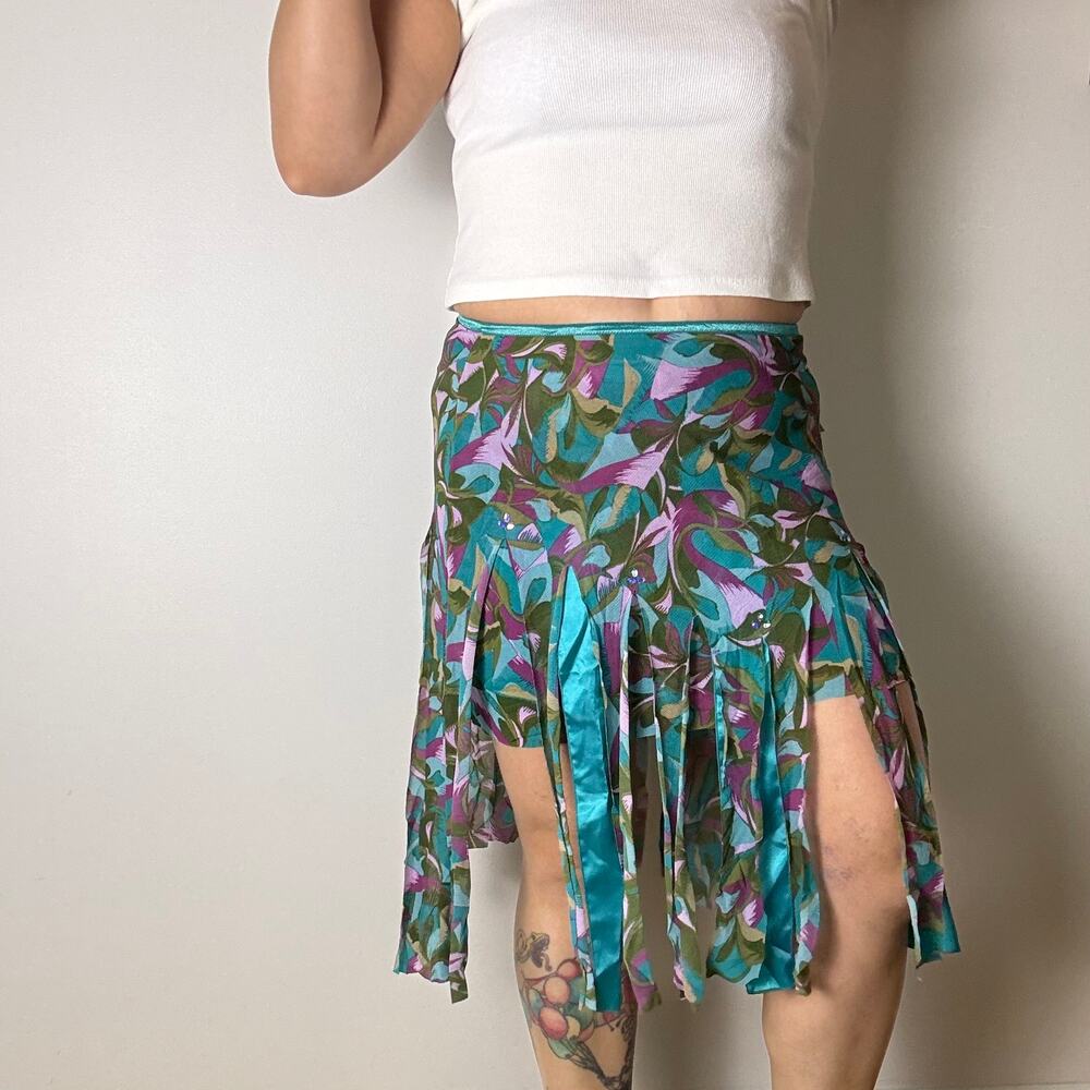 Susan bristol upcycled mini skirt size Large